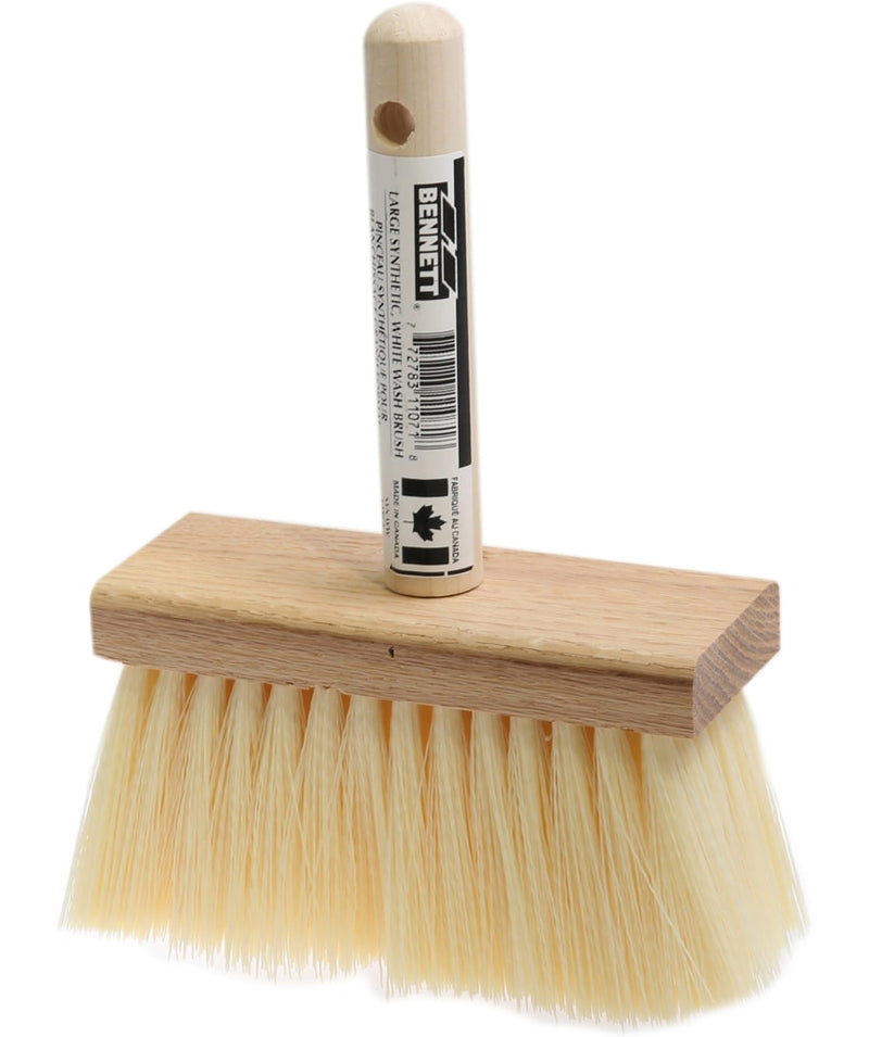 Large White Natural Fibre Wash Brush, 150-mm J3F8