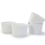 Textured Ramekin Set, 12-oz, White, 4-pc O3W1 - product image 1