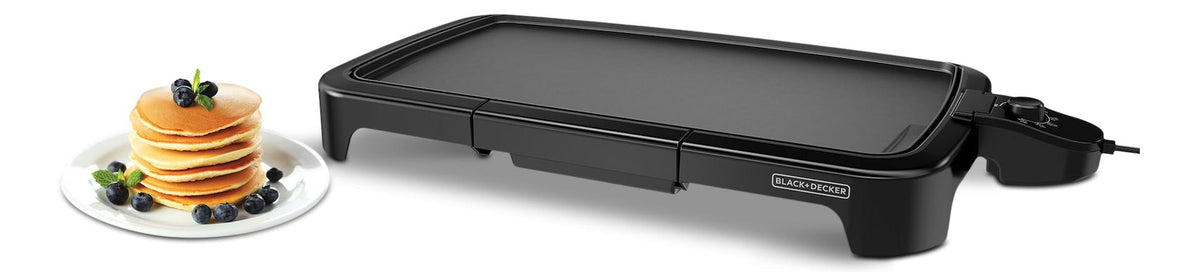 Family Sized Electric Griddle, Black, 20-in x 11-in M3U2 - product image 3