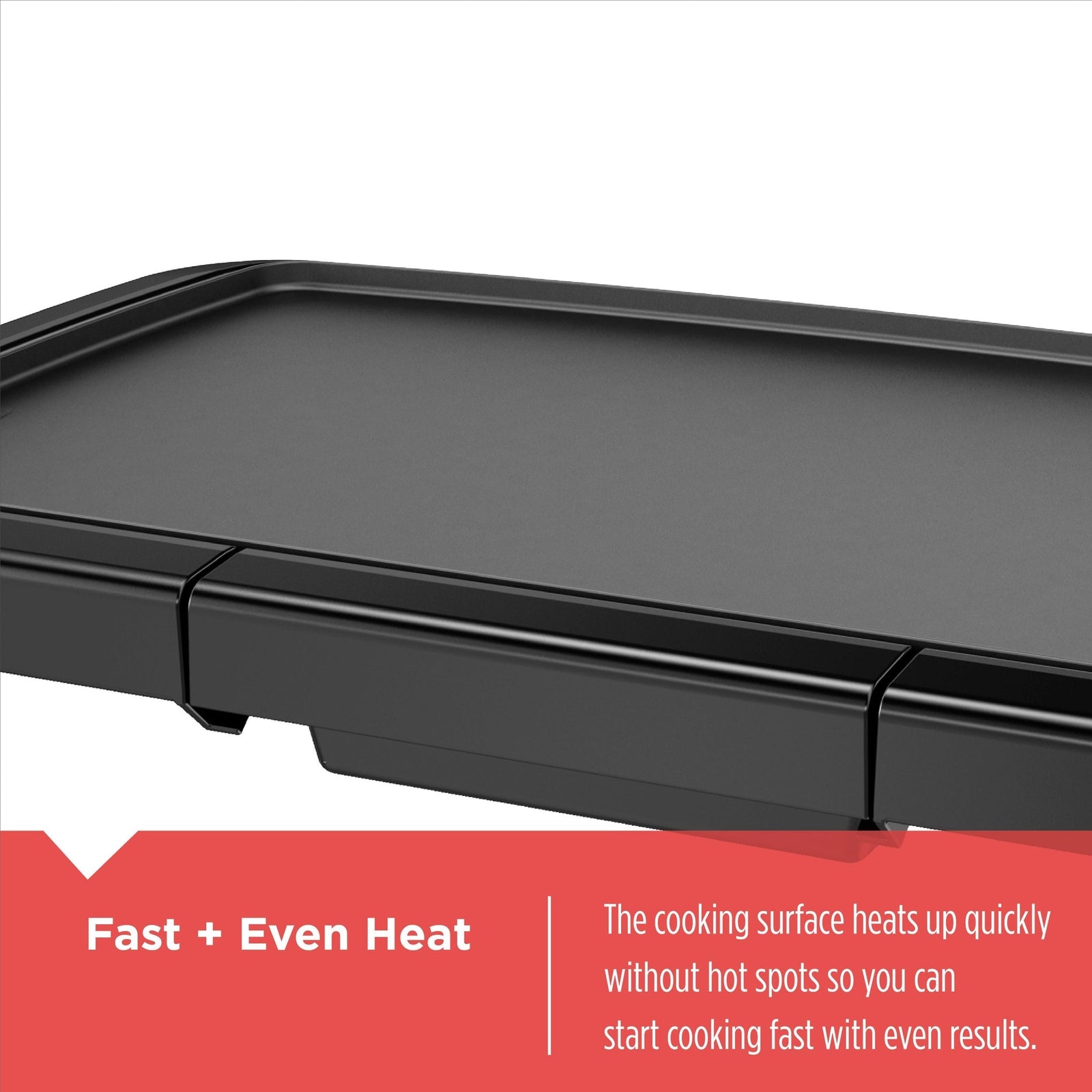 Family Sized Electric Griddle, Black, 20-in x 11-in M3U2 - product image 7