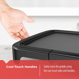 Family Sized Electric Griddle, Black, 20-in x 11-in M3U2 - product image 8