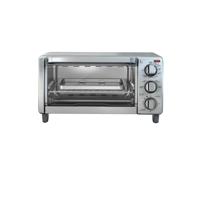 Toaster Oven with Natural Convection, Stainless Steel, 4-Slice L9X4