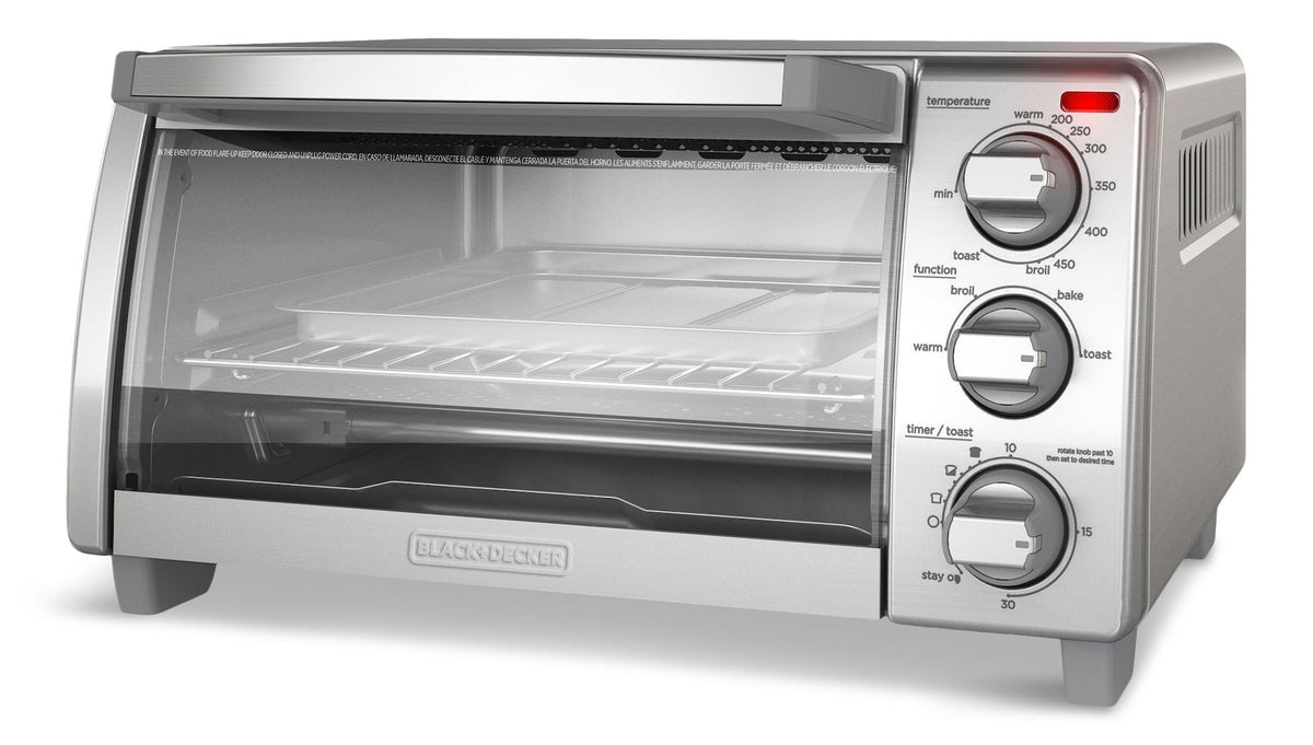 Toaster Oven with Natural Convection, Stainless Steel, 4-Slice X0V7 - product image 2