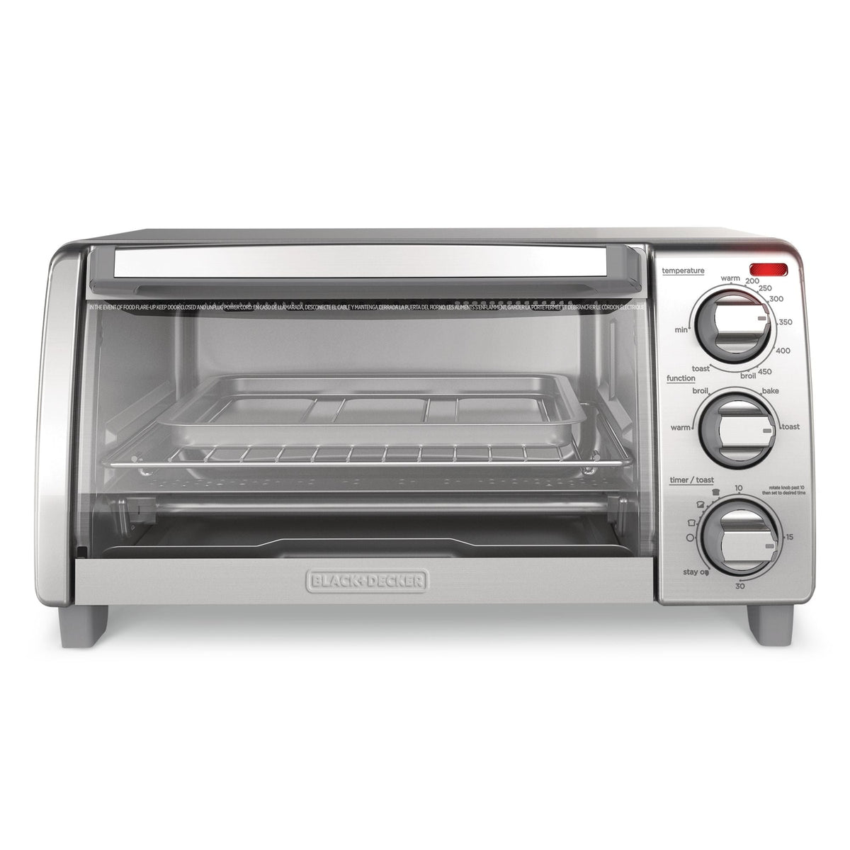 Toaster Oven with Natural Convection, Stainless Steel, 4-Slice L9X4 - product image 4