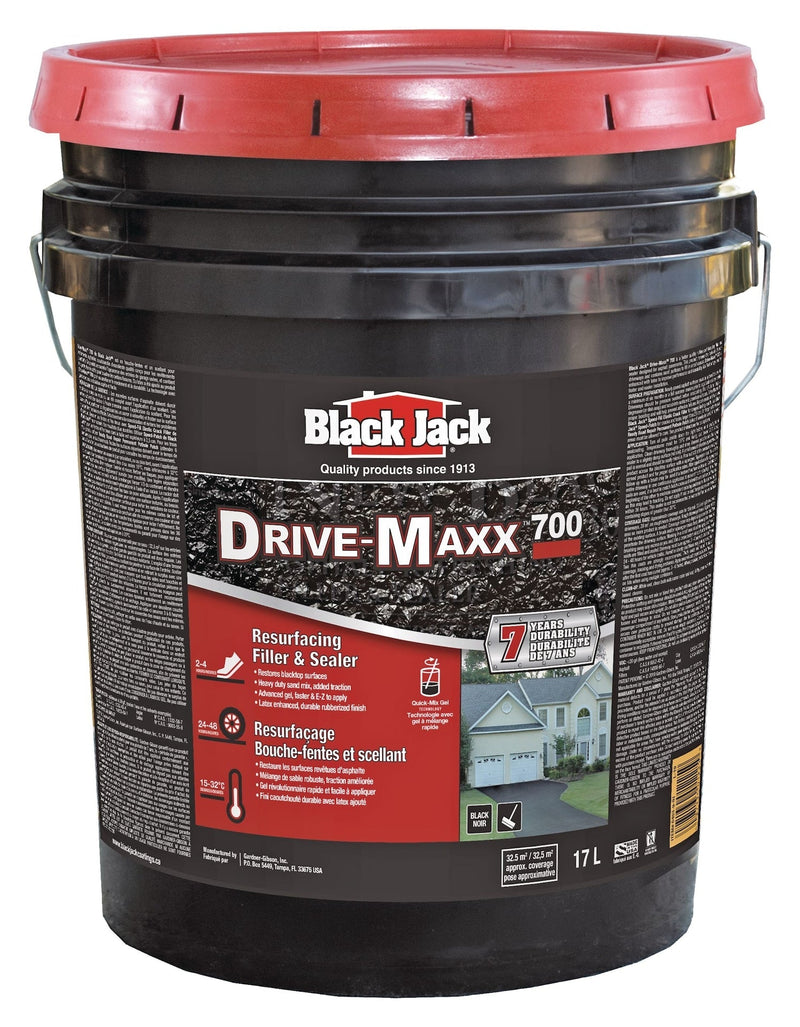 Black Jack Drive-Maxx 700 7-Year Asphalt Driveway Filler & Sealer, 32.5 sq. m Coverage, 17-L H8U1