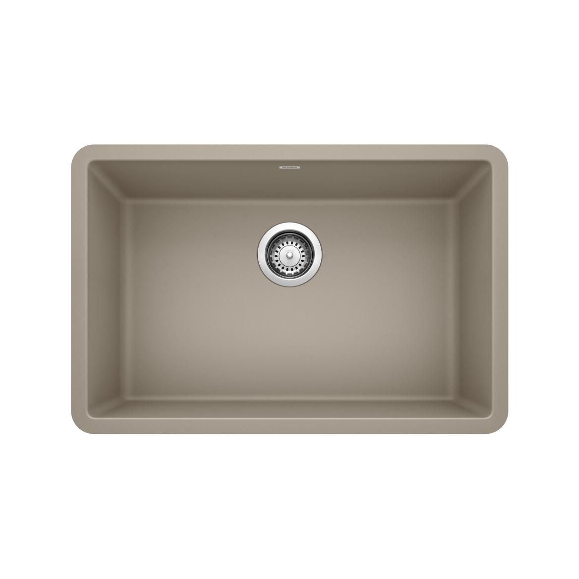 Precis SILGRANIT 27-in Single Bowl Undermount Kitchen Sink, Truffle M1H4 - product image 1