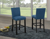 Alex Blue Counter/Bar Stool with Back Rest, 2-pc E7I2 - product image 2