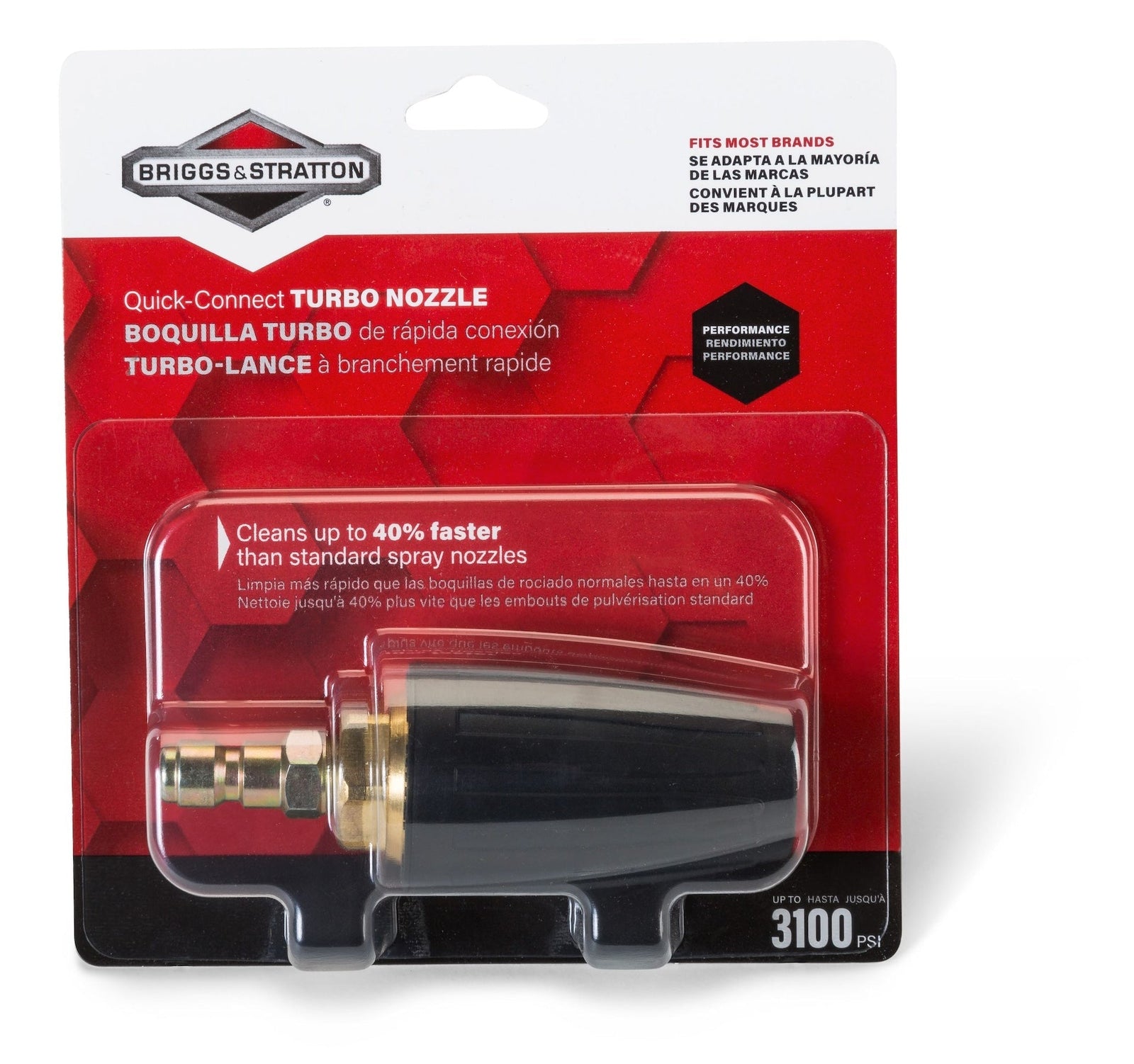 & Stratton 6195 Quick-Connect Turbo Spray Nozzle for Pressure Washers up to 3000 PSI G9C8 - product image 5