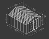 Yukon Multi-Function Polycarbonate Garage, 11x13-ft L3R6 - product image 5