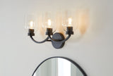 Bentbrook 3-Light Vanity with Glass Shade, Black F1Y3 - product image 4