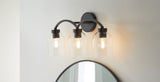 Bentbrook 3-Light Vanity with Glass Shade, Black F1Y3 - product image 5