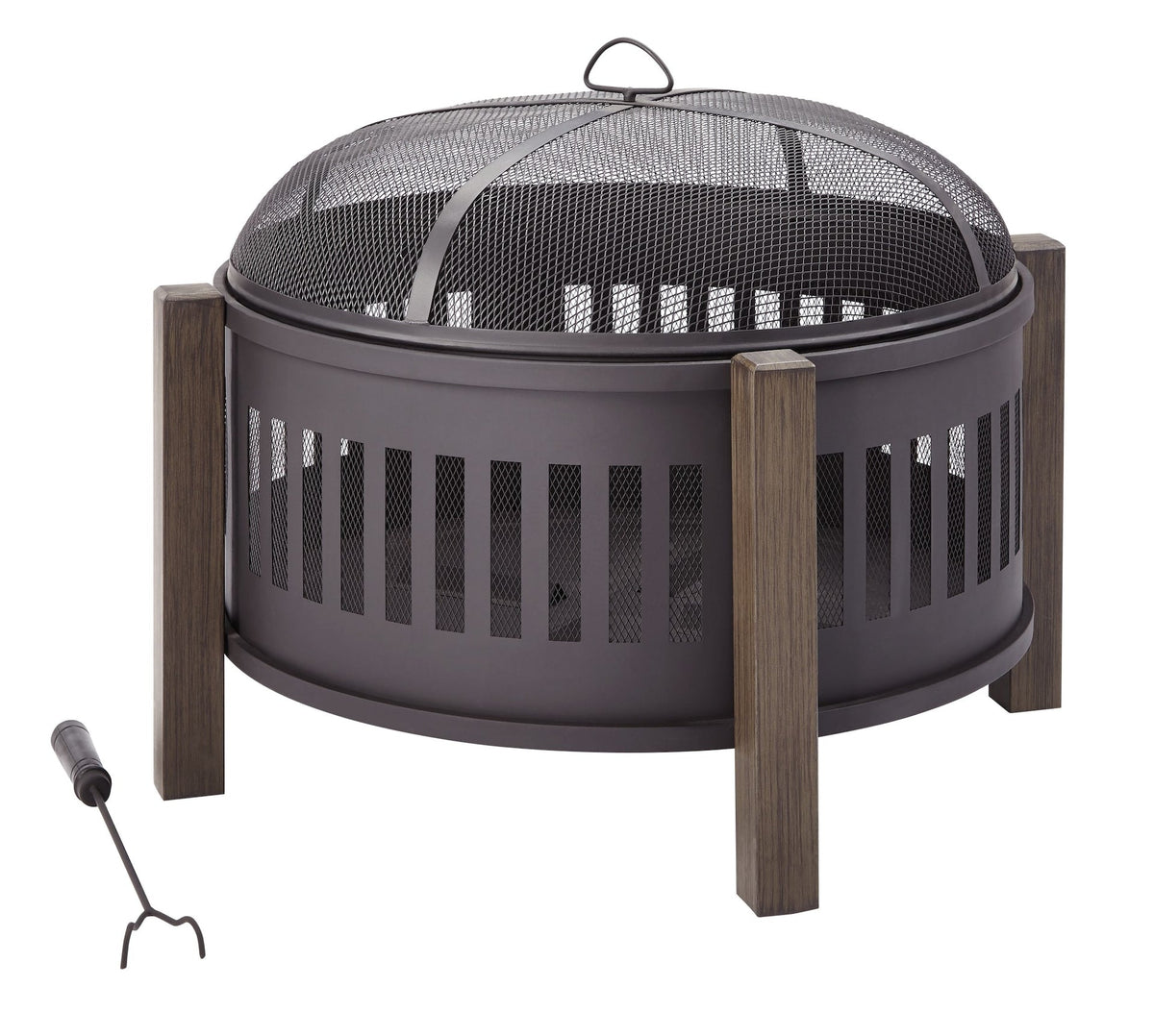Campobello Round Wood Burning Outdoor Fire Bowl/Fire Pit, 31 x 24-in A9E7 - product image 1