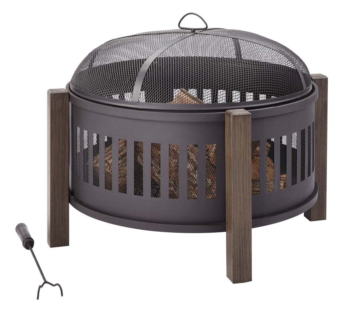 Campobello Round Wood Burning Outdoor Fire Bowl/Fire Pit, 31 x 24-in A9E7 - product image 2