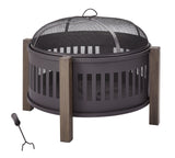 Campobello Round Wood Burning Outdoor Fire Bowl/Fire Pit, 31 x 24-in A9E7 - product image 4