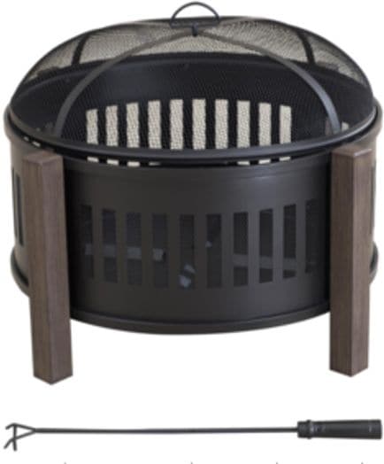 Campobello Round Wood Burning Outdoor Fire Bowl/Fire Pit, 31 x 24-in A9E7 - product image 5