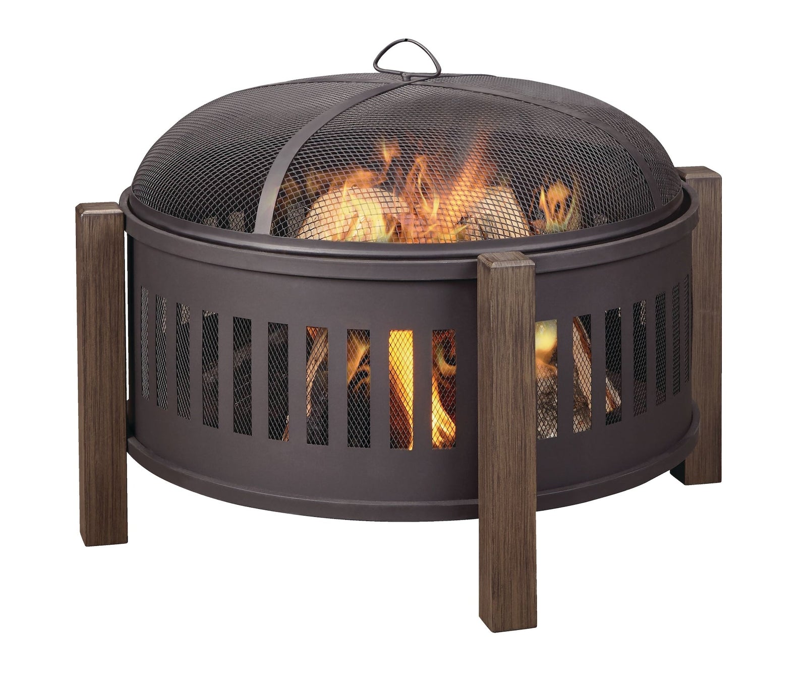 Campobello Round Wood Burning Outdoor Fire Bowl/Fire Pit, 31 x 24-in A9E7 - product image 6