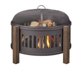 Campobello Round Wood Burning Outdoor Fire Bowl/Fire Pit, 31 x 24-in A9E7 - product image 7