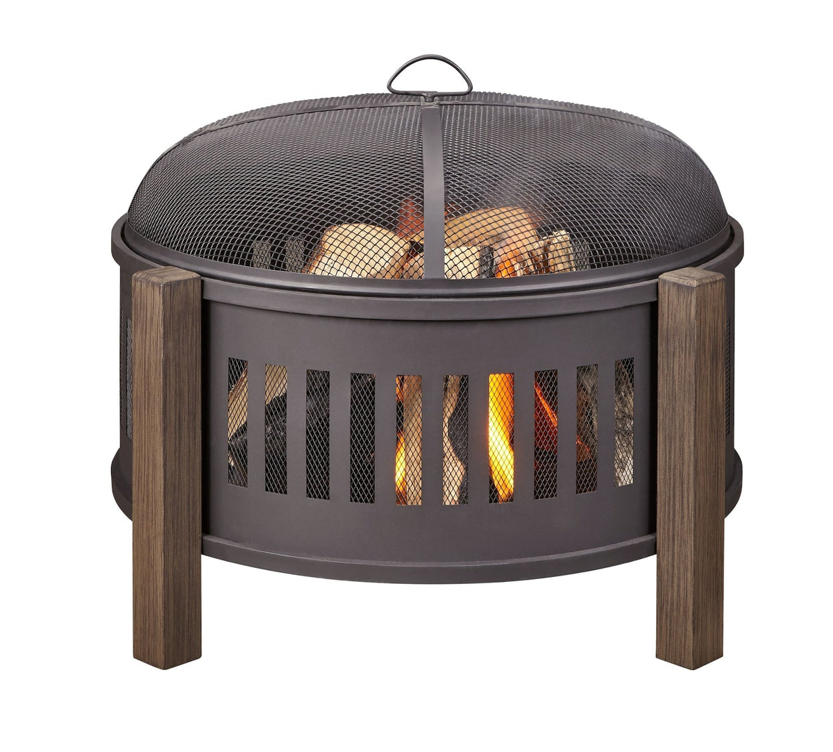 Campobello Round Wood Burning Outdoor Fire Bowl/Fire Pit, 31 x 24-in A9E7 - product image 7