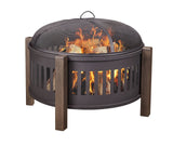 Campobello Round Wood Burning Outdoor Fire Bowl/Fire Pit, 31 x 24-in A9E7 - product image 8