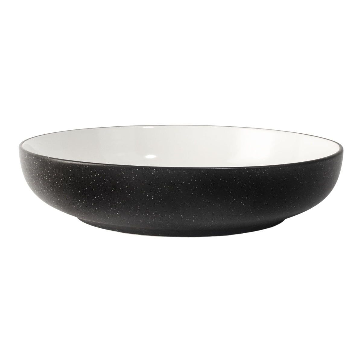Catalone Stoneware 2-Tone Serving Bowl, Black/White G2B0 - product image 1