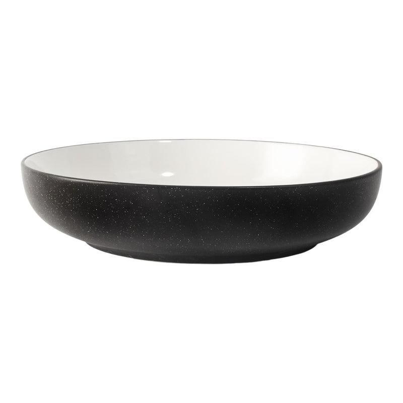 Catalone Stoneware 2-Tone Serving Bowl, Black/White G2B0