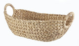 Della Oval Woven Natural Material Storage Basket, 19.6 x 11.4 x 8-in D7H9 - product image 1