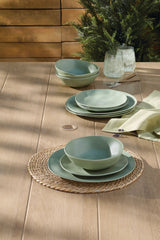 Everyday Dinnerware Set, BPA-Free, Sage Green, 12-pk Q8X9 - product image 4