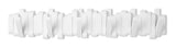 Flemington Steel 6-Hook Flip Down Rail, White, 24-in O3J0 - product image 1