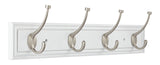 Galena Stainless Steel 4-Hook Pill Top Rail, White/Silver, 27-in P7O8 - product image 1
