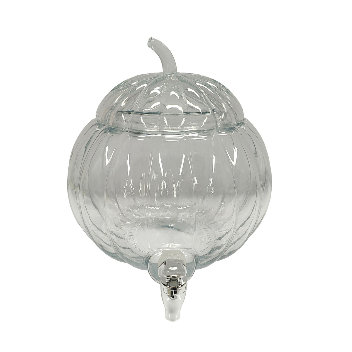Glass Pumpkin Drink Dispenser, for Fall C4H6 - product image 1