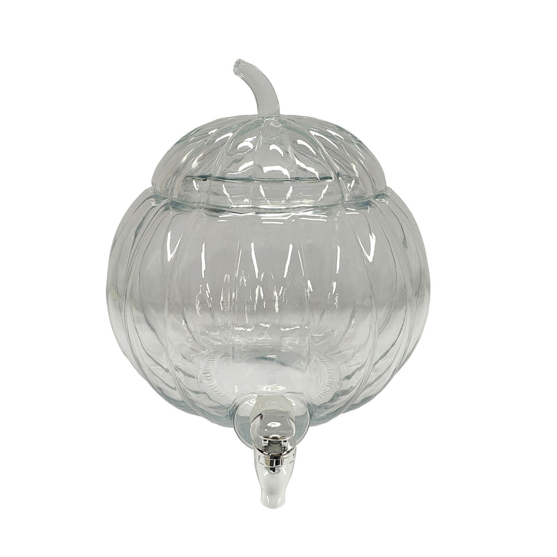 Glass Pumpkin Drink Dispenser, for Fall Y8M4