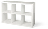 Invermere 6-Cube Storage Organizer, Bookcase/Bookshelf, White P1R4 - product image 1