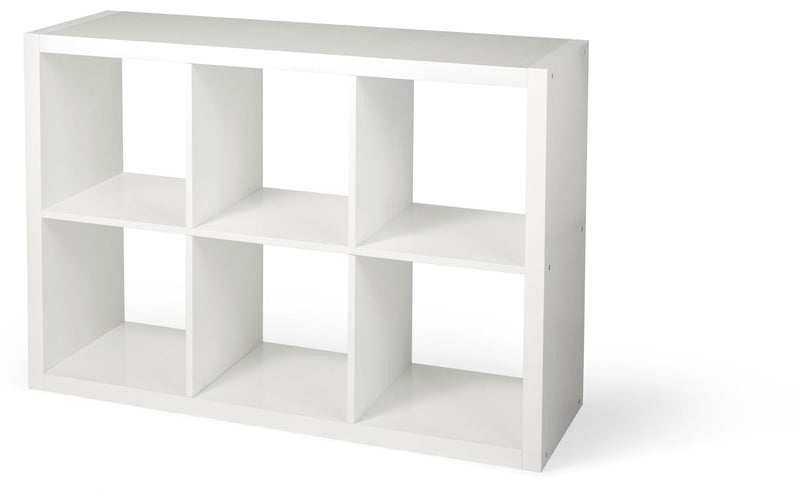 Invermere 6-Cube Storage Organizer, Bookcase/Bookshelf, White P1R4