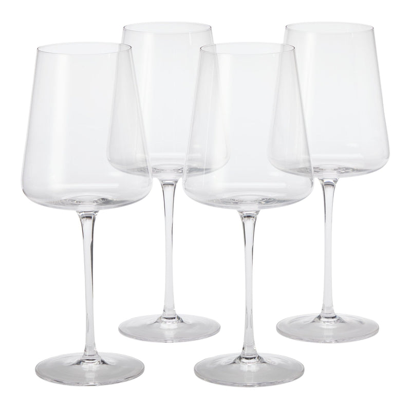 Modern Lead-Free Stemmed Wine Glass Set, 4-pk V1C1