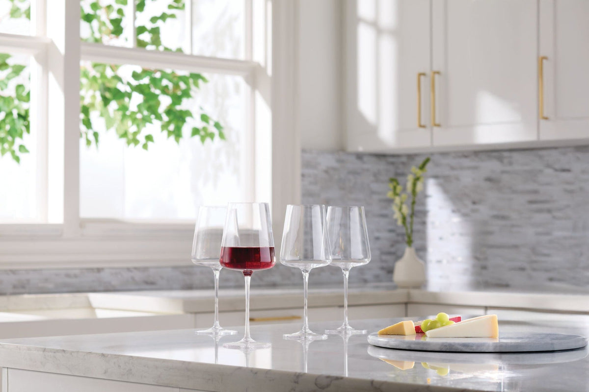 Modern Lead-Free Stemmed Wine Glass Set, 4-pk V1C1 - product image 5