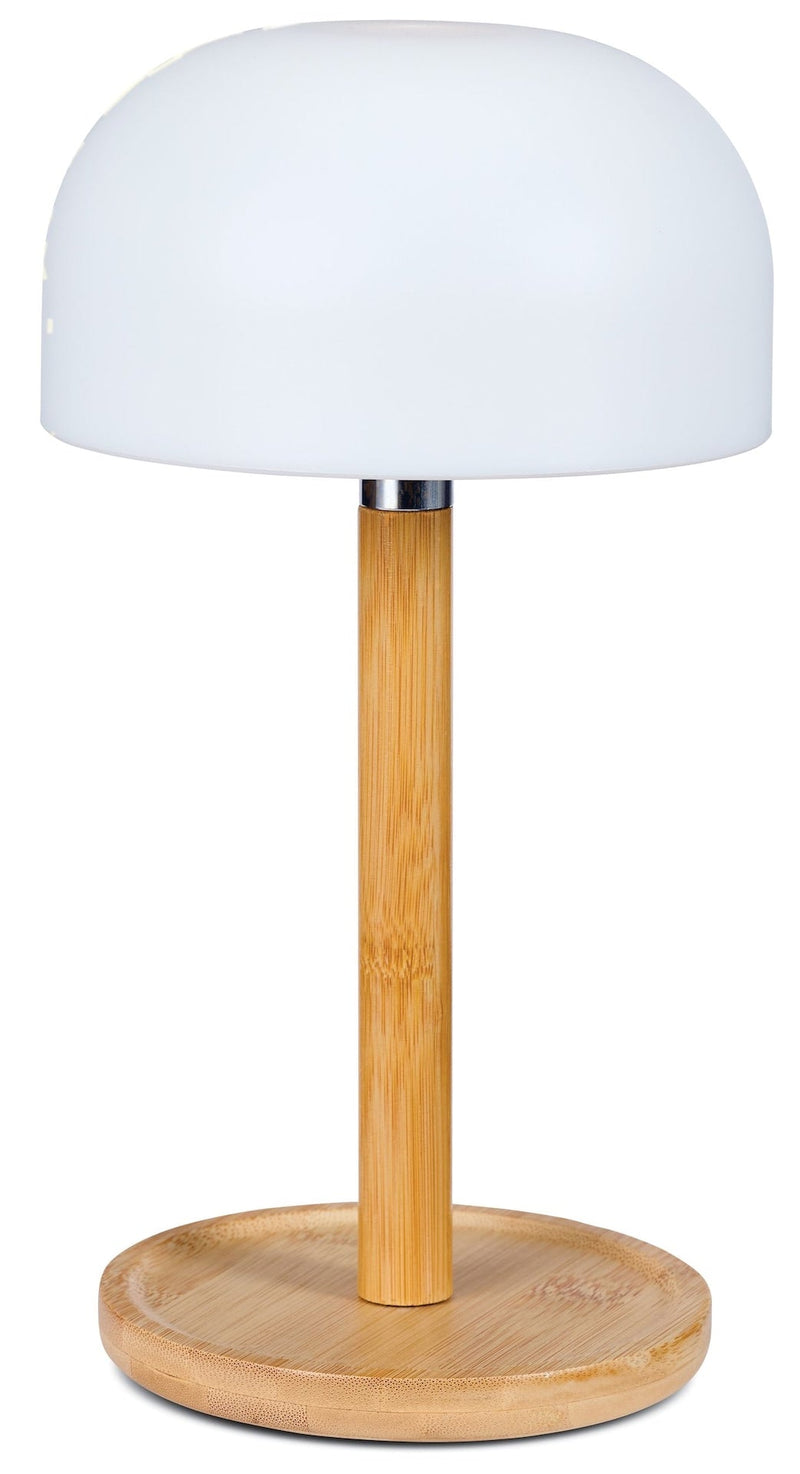 Outdoor Rechargable Bamboo Mushroom Lamp, Multiple Colour Modes Q1X1