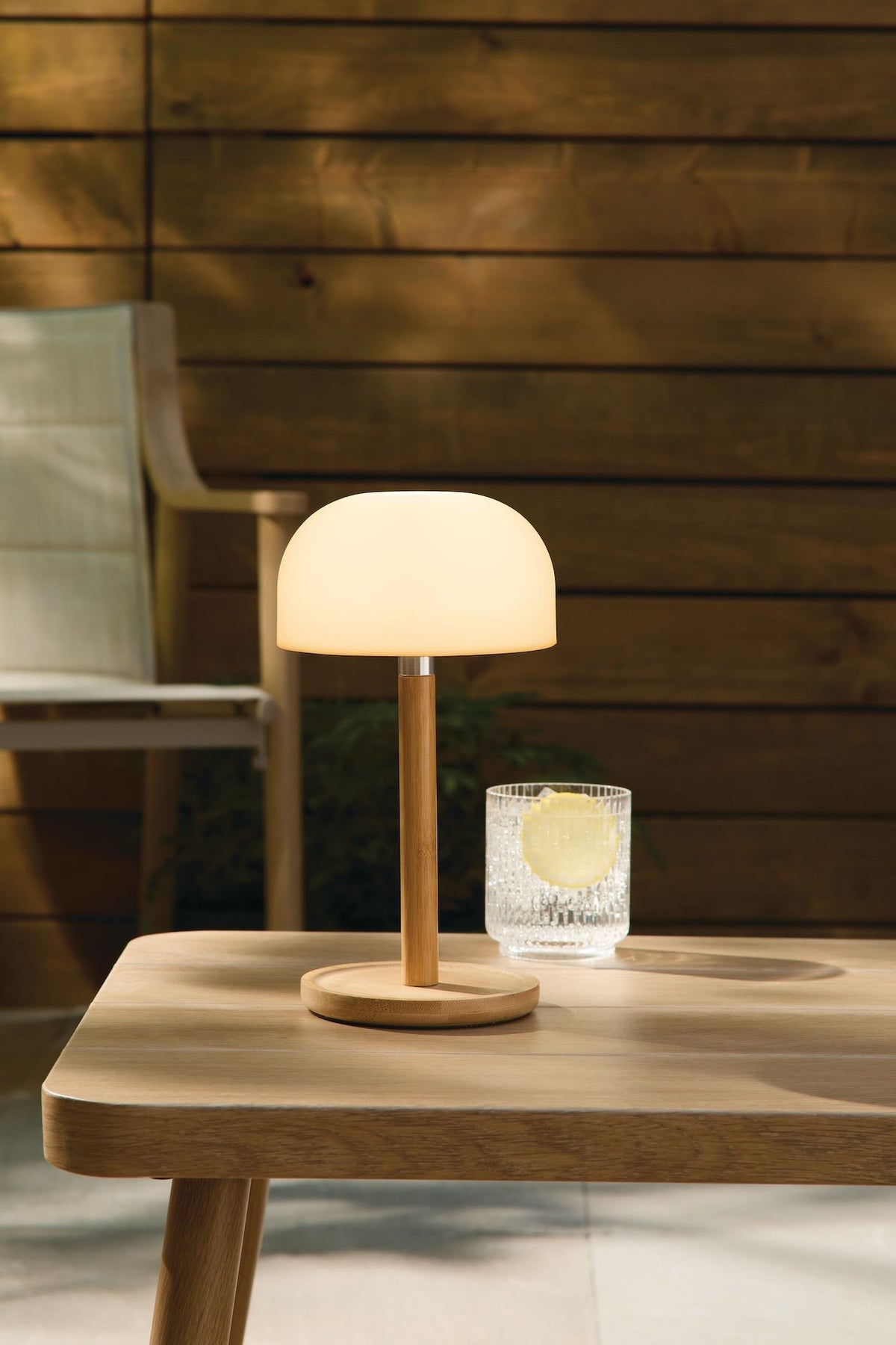 Outdoor Rechargable Bamboo Mushroom Lamp, Multiple Colour Modes Q1X1 - product image 4