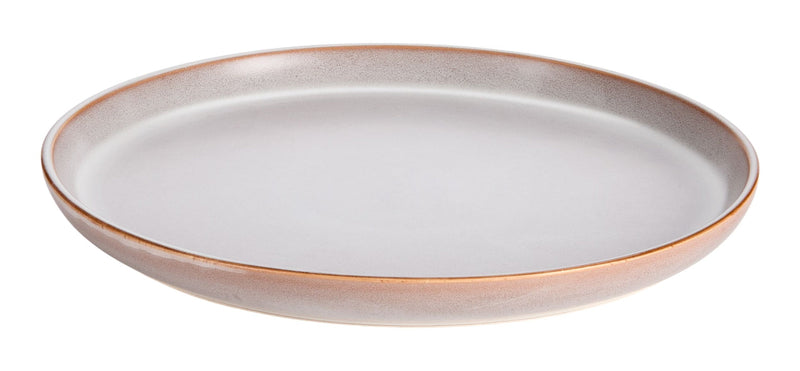 Reactive Glaze Dinner Plate, 1-pc, White S9N3