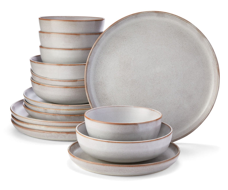 Reactive Glaze Dinnerware Set, Serves 4, 16-pc Y1O9