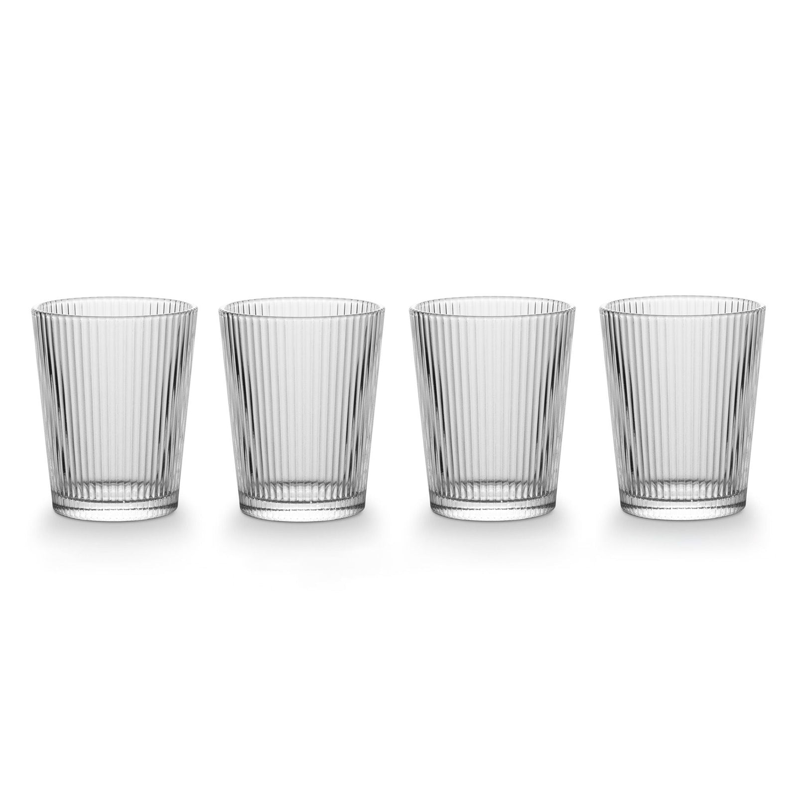 Ribbed DOF Dinner Glass Set, Lead-free, 4-pc A8V4 - product image 2