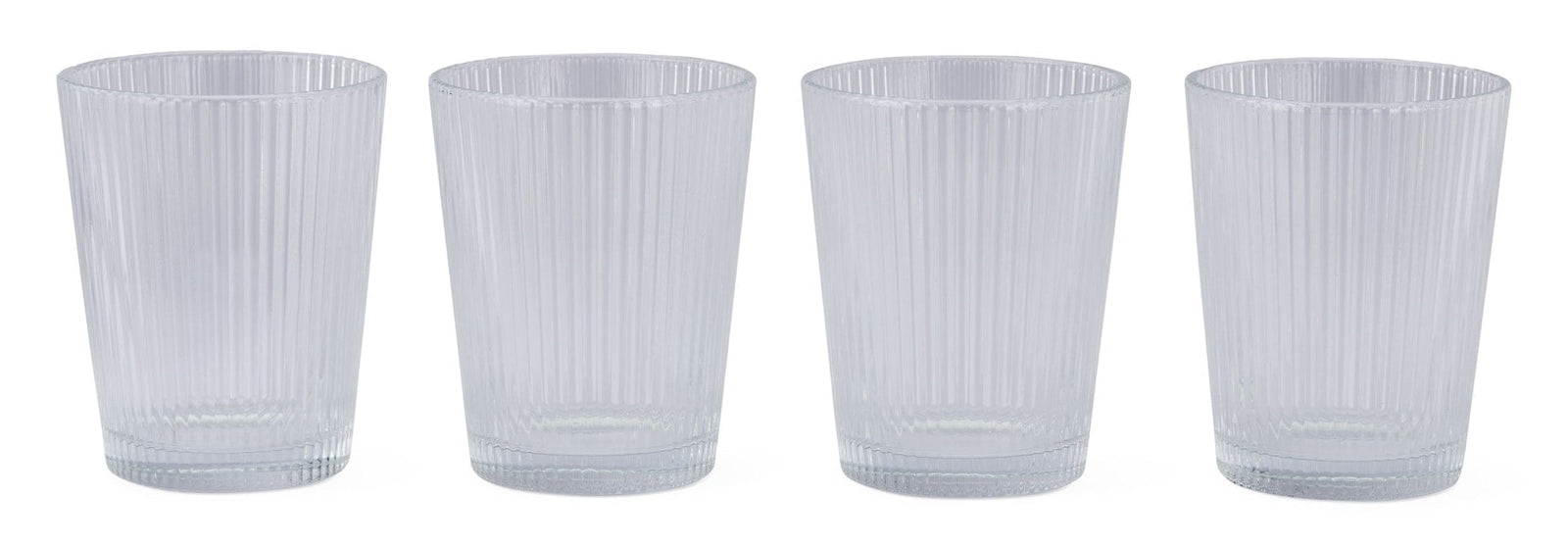 Ribbed DOF Dinner Glass Set, Lead-free, 4-pc A8V4 - product image 3