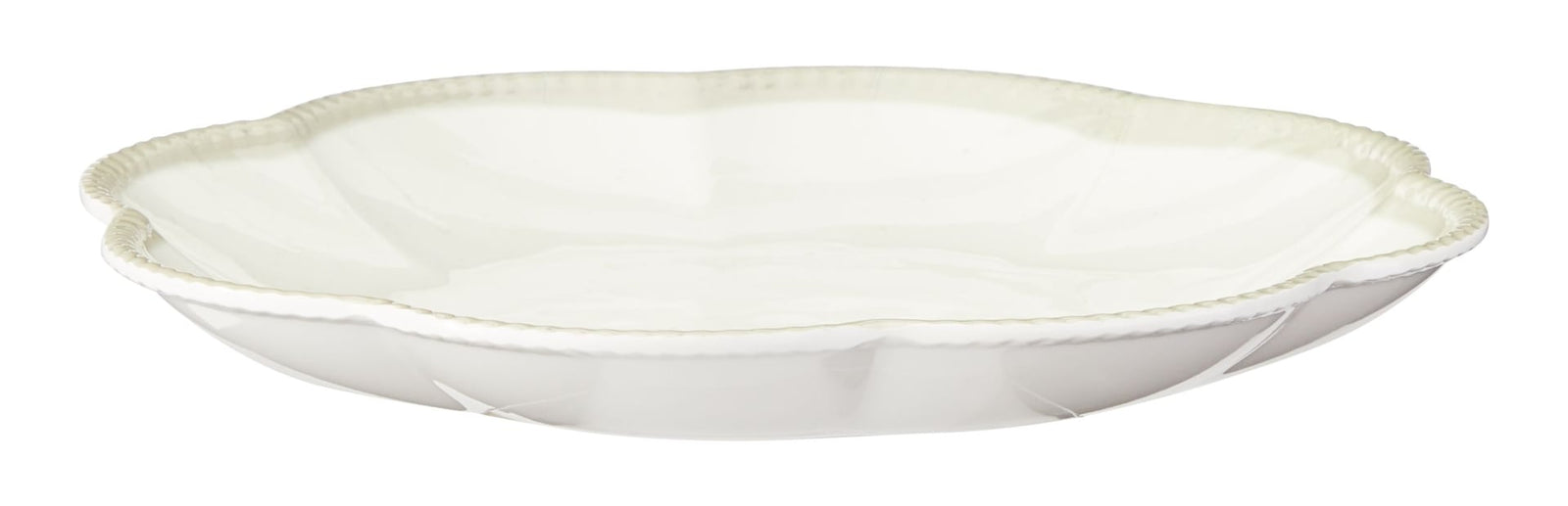 Scalloped Side Plate, BPA-free, Plastic, Ivory Colour U7T6 - product image 2