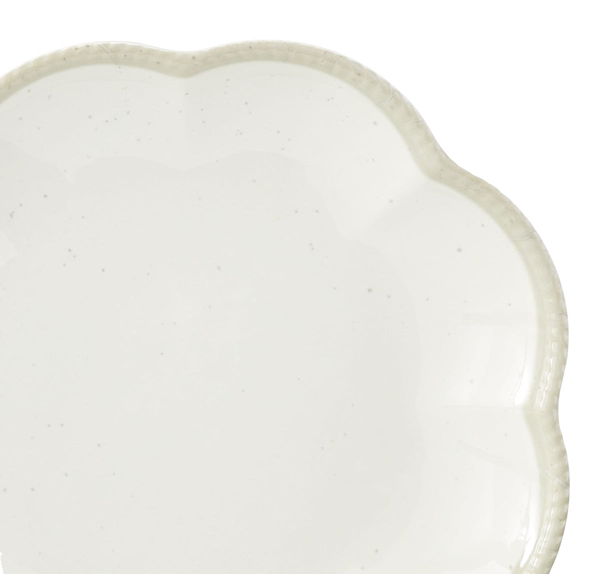 Scalloped Side Plate, BPA-free, Plastic, Ivory Colour U7T6 - product image 3