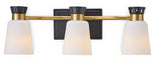 Springwater 3-Light Vanity with Opal Glass, Black B0D8 - product image 1