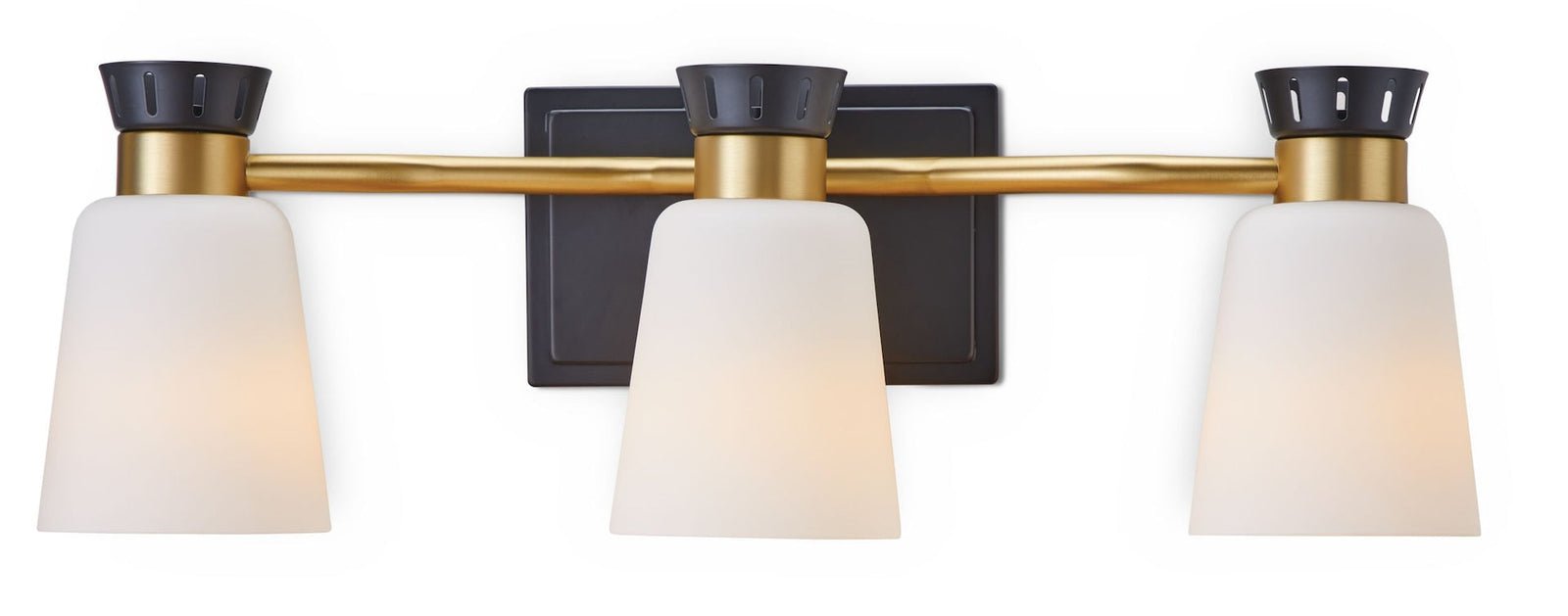Springwater 3-Light Vanity with Opal Glass, Black B0D8 - product image 1