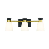 Springwater 3-Light Vanity with Opal Glass, Black B0D8 - product image 2