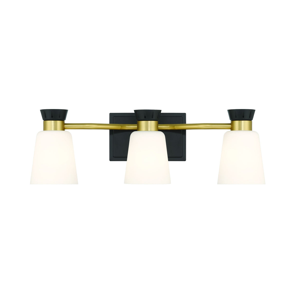 Springwater 3-Light Vanity with Opal Glass, Black B0D8 - product image 3