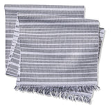 Two-Tone Ribbed Rectangular Cotton Table Runner, 84-in x 15-in R1T8 - product image 1