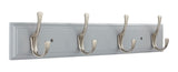 Voisin Stainless Steel 4-Hook Rail, Flint Grey, 27-in E9V4 - product image 1