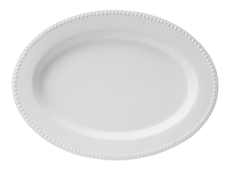 Whitworth Oval Stoneware Platter, 11.3-in, White U4M9